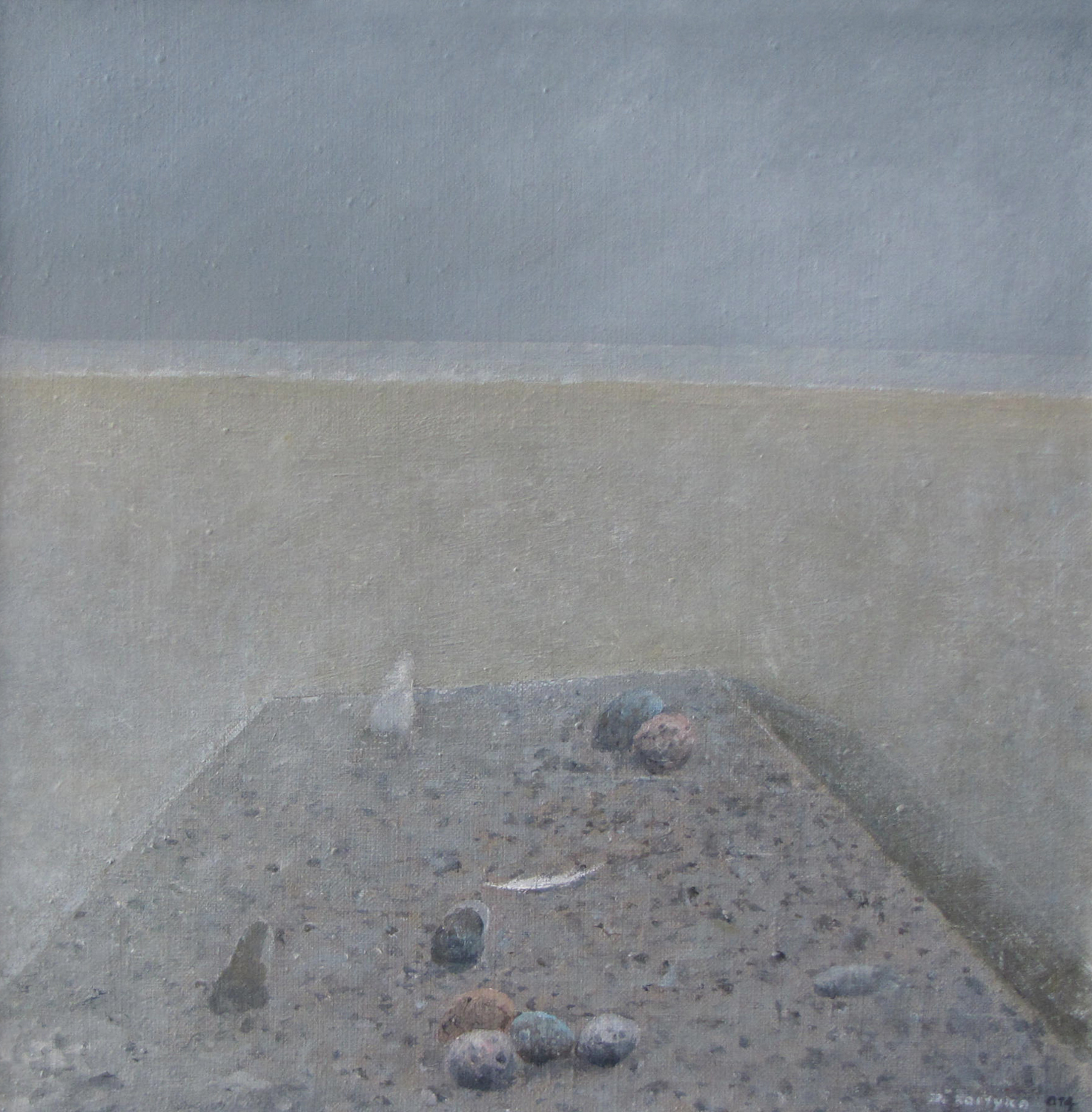 2014, olej, płótno, 40×40 cm