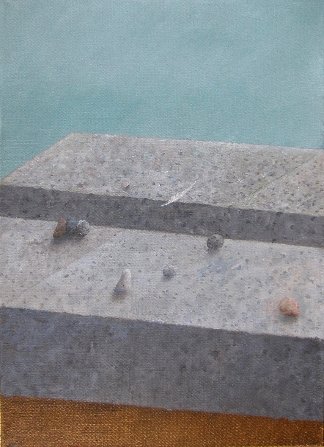 Trwanie II, 2014, olej, płótno, 55×70 cm